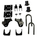 07-13 Quad Silverado 3 5 in w C-NOTCH SPINDLES COILS REAR HANGERS BUMP STOPS AND FLIP KIT