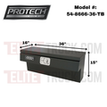 BOX PIK-UP RAIL AL 36 POLISHED LID