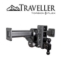 Gen-Y 33in Traveller Torsion-Flex 2.5in Shank 9in Drop 3.5K TW 32K Hitch Chassis Frame Mount
