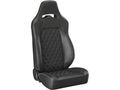 ~(65 lbs. 41X22X22)~ Trailcat Black Vinyl White Diamond Stitch