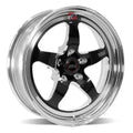 Weld S71 18x5 / 5x4.5 BP / 2.7in. BS Black Wheel (Low Pad) - Non-Beadlock