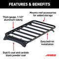 TEXTURED BLACK ALUMINUM PLATFORM RO