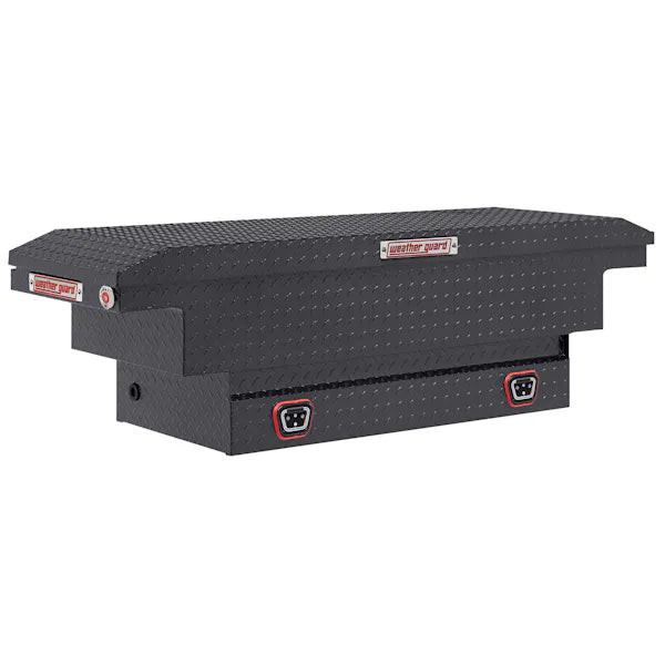 SADDLE BOX ALUMINUM COMPACT LOW PROFILE GUNMETAL GRAY 8.0 CU FT