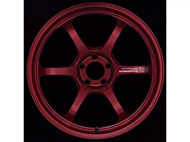 Advan R6 18x8.5 +45 5-100 Racing Candy Red Wheel