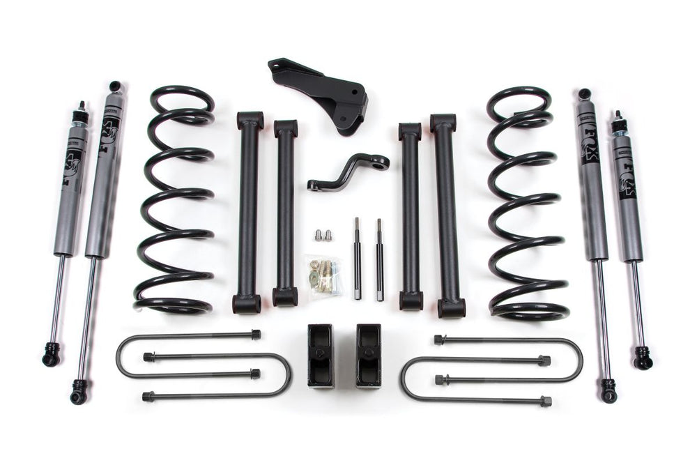20032007 DODGE 2500 5IN SUSP LIFT KITFRT COILS RR BLOCKFOX SHKS