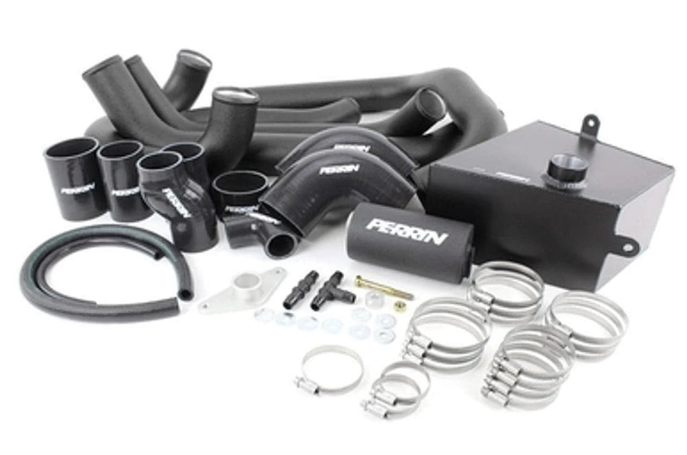 PERRIN 15-21 Subaru STI Front Mount Intercooler Boost Tubes + Hardware - Black Tubes