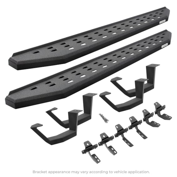 RB20 Running boards - Complete Kit: RB20 Running board Brackets 2 pair RB20 Drop Steps