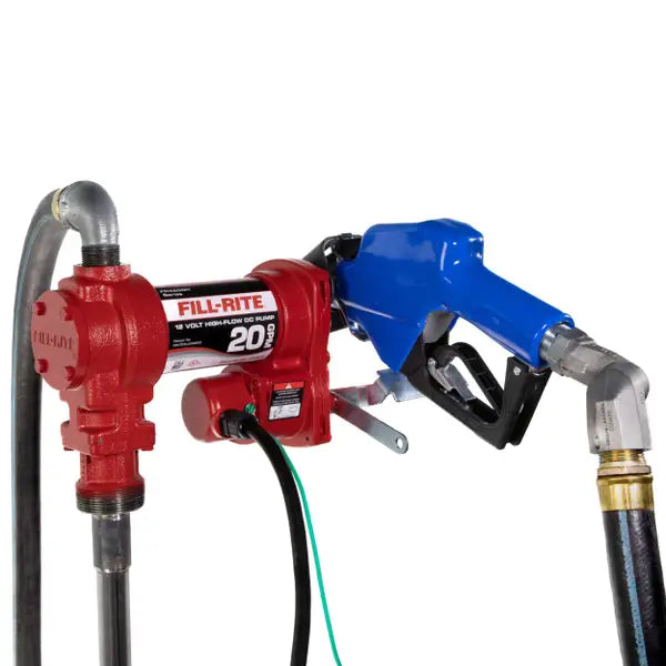 12V DC 20 GPM FUEL TRANSFER PUMP WITH AUTOMATIC SUBZERO NOZZLE