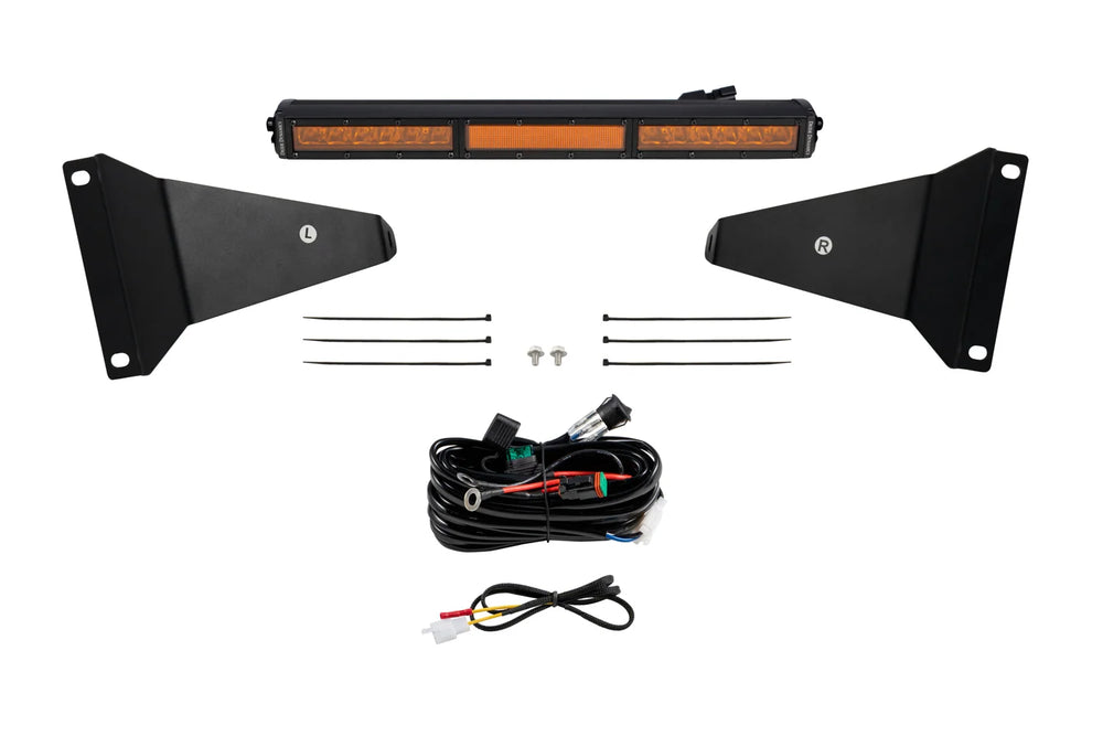 Diode Dynamics Stealth Bumper Light Bar Kit for 2019 Ram Amber Combo DD7628