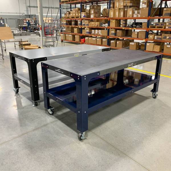 MODULAR STEEL WORK BENCH TOP/SHELF KIT 32 INx90 INx.120 IN THICK RAW/RAW