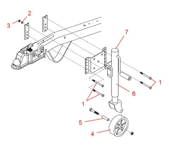 UNDERCARRIAGE RAW F/TI210