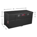 50GAL TRANSFER TANK & TOOLBOX COMBO W/PUMP 8GPM BLACK