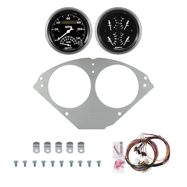 AutoMeter black gauge