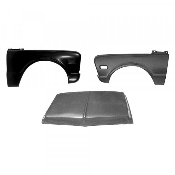 HOOD; OE STYLE; STEEL; FLAT; 70-72