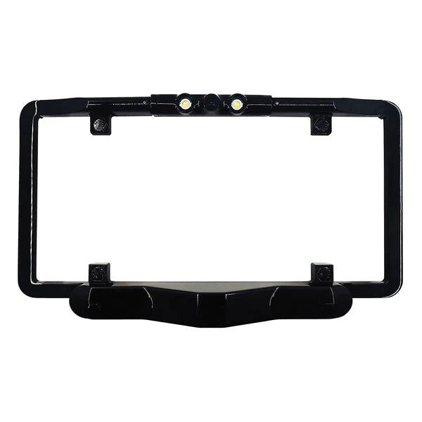 ULTRA SLIM FULLFRAME LICENSE PLATE BACKUP CAMERA W/ BUILTIN BLIND SPOT DETECTI