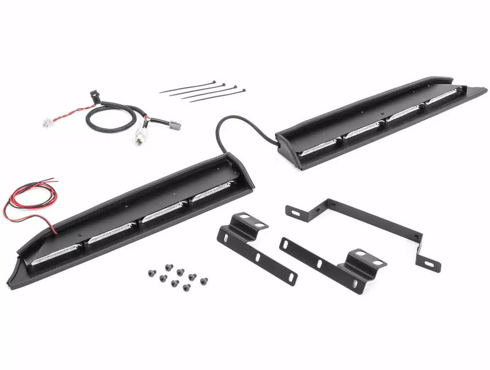 INT LIGHTBAR SPLIT TWO PIECE AMB WH