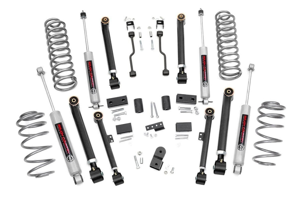 1x 1687BOX1 1x 9288 1x 9289 1x 1632BOX1 4 Inch Lift Kit X-Series Jeep Grand Cherokee ZJ 4WD (1993-1998)