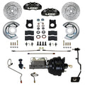 LEED Brakes Power Front Kit with Drilled Rotors and Black Powder Coated Calipers