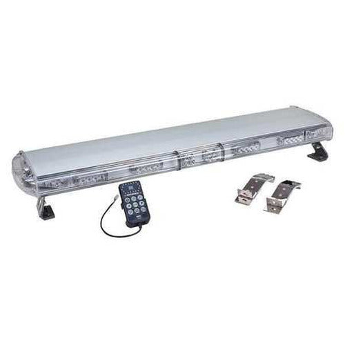 ON PATROL SERIES LED ROOF MOUNT LIGHT BAR 44IN LONG CLEAR LENS RED LEDS