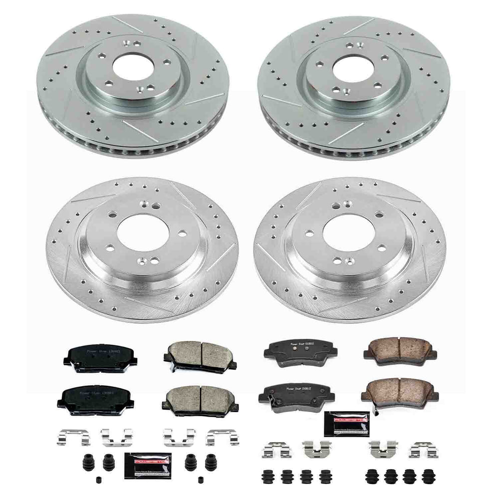 Power Stop 08-09 BMW X6 Front and Rear Z23 Evolution Brake Kit