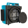1/2HP 600CFM 2.8AMPS HEPA AIR SCRUBBER W/ BUILTIN GFCI POWER OUTLETS BLUE/