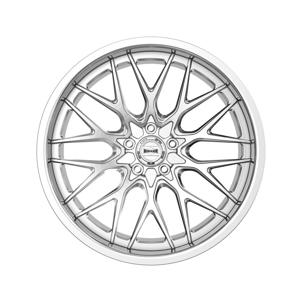 BRUSHED CENTER WITH POLISHED LIP