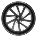 FF016 22X10 BLANK BLACK -25MM (114-