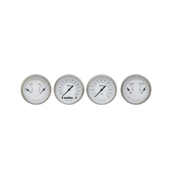 CLASSIC WHITE 3IN SPEEDO/TACH/2 DUAL-GM
