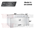 BOX AL 24X24X60 DIAPLT DROP DOOR