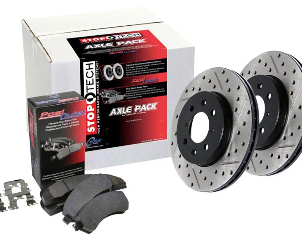 Street Axle Pack Drilled & Slotted, Rear