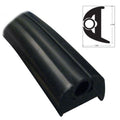 FLEXIBLE RUB RAIL KIT, BLACK W/ BLA