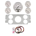 AutoMeter Old Tyme White 57-60 Ford Truck Billet Panel/Gauge Kit - 3-1/8in. (x1) & 2-1/16in. (x4)