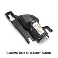 DIRECT TILT COLUMN FOR MOPAR 6569 W/ MANUAL BOX MILL FINISH (INCL CLAMP WIRING