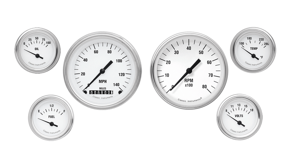 WHITE HOT 6 GAUGE SET