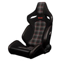Braum Orue S Series Sport Seats - Red Plaid Fabric - BRR6S-RDPF