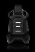 Braum Alpha X Series Sport Seats - Black White - BRR5-BKWW
