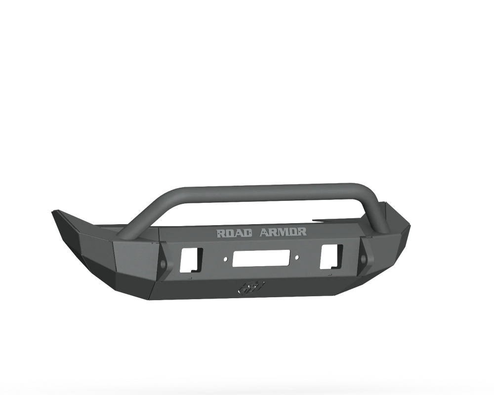 Road Armor 18-20 Jeep Wrangler JL Stealth Front Winch Bumper w/Pre-Runner Mid Width - Tex Blk
