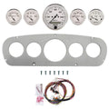 AutoMeter Old Tyme White 65-66 Ford Truck Billet Panel/Gauge Kit - 3-1/8in. (x1) & 2-1/16in. (x4)