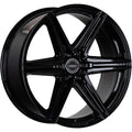 Vossen HF6-2 24x10 / 6x135 / ET25 / Deep Face / 87.1 - Gloss Black Wheel