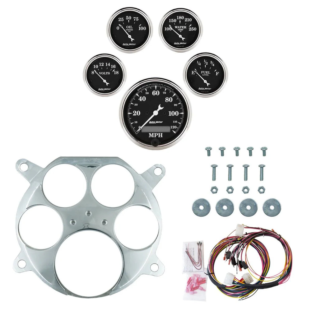 AutoMeter black gauge