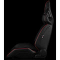 Braum Alpha X Series Sport Seats - Red Polo Fabric (Black Stitching) - BRR5-RFBS