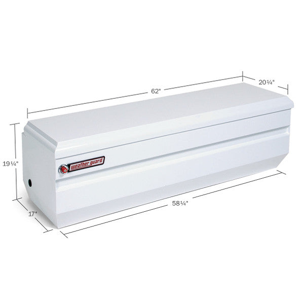62 X 20 X 19IN STEEL ALLPURPOSE CHEST FULL 13.1 CU FT WHITE FINISH