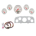 AutoMeter Arctic White 1959 Ford Galaxie Billet Panel/Gauge Kit - 3-1/8in. (x1) & 2-1/16in. (x4)