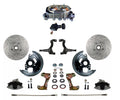 LEED Brakes Manual Front Kit with Drilled Rotors and Zinc Plated Calipers