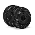 R1 Concepts Brake Rotor- D/S - Black Fits Ram 3500