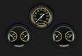 AUTO CROSS YLW 3" SPEEDO/2 DUALS-GM