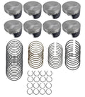 Wiseco Chevy SB RED Series Piston Set 4155in Bore 1250in Compression Height 0927in Pin - Set of 8