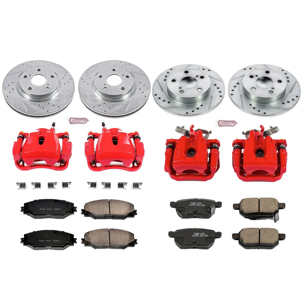 Power Stop 11-16 Scion tC Front & Rear Z23 Evolution Sport Brake Kit w/Calipers
