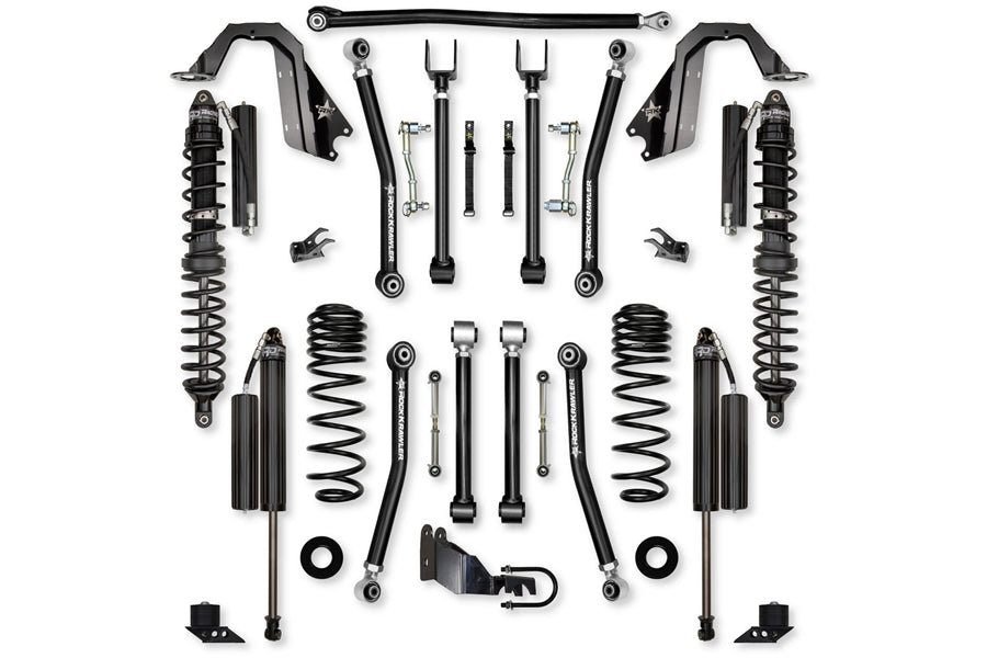 Rock Krawler 2018+ Jeep Wrangler JL 2DR / JLU 4DR Coilover 2.625-13 Remote Reservoir - Front