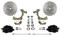 LEED Brakes Spindle Kit with Drilled Rotors  and Black Powder Coated Calipers